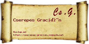 Cserepes Gracián névjegykártya